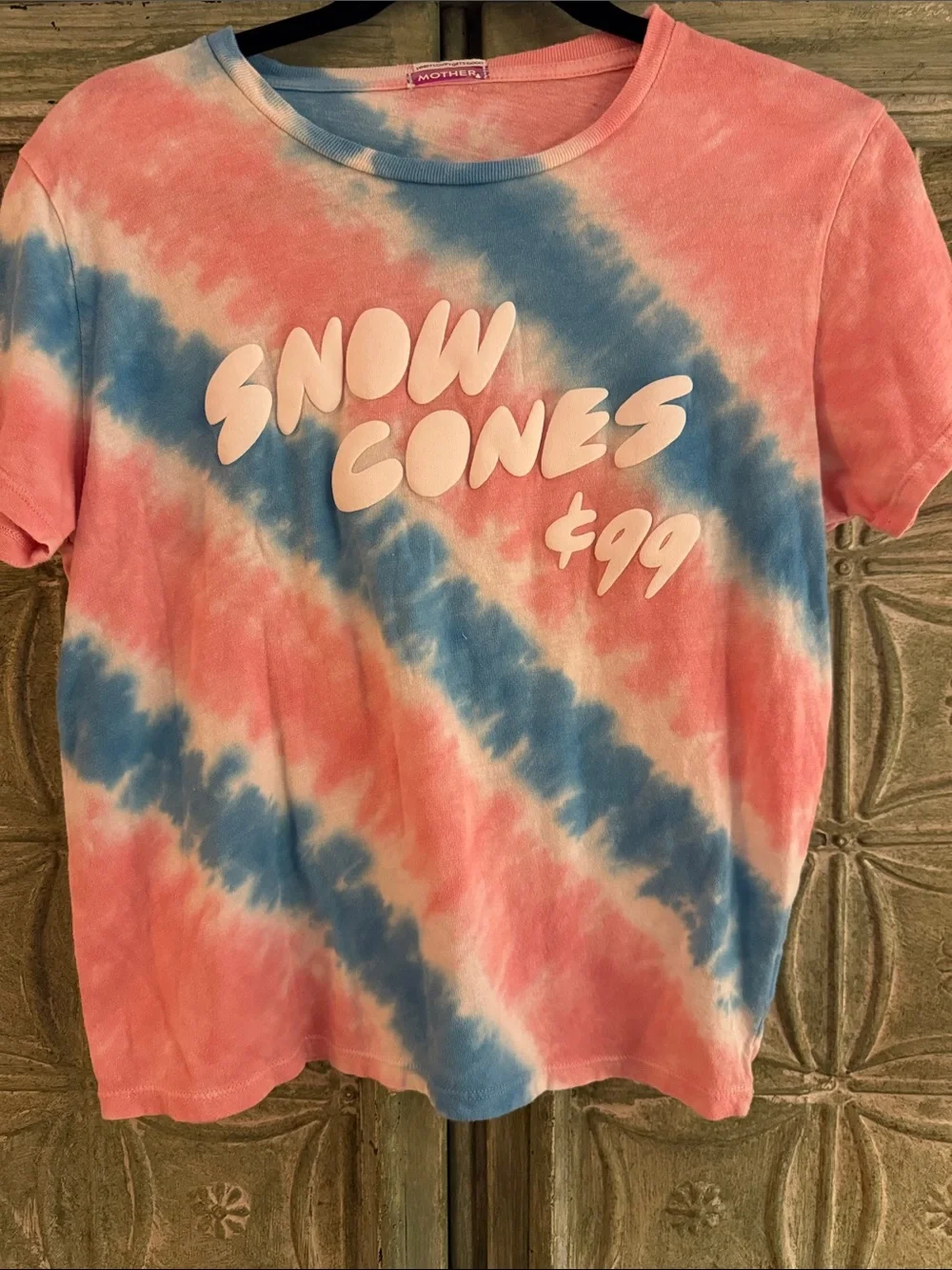Mother tie dye snow cone tshirt. Size medium. - Picture 1 of 4